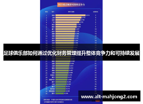 足球俱乐部如何通过优化财务管理提升整体竞争力和可持续发展